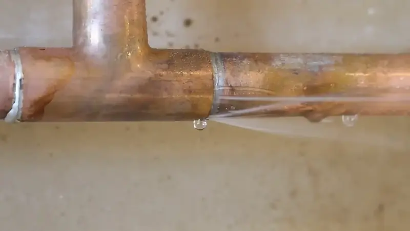 Copper pipe leak detection in 1970s Cedar Hills Beaverton home with Bull Run soft water corrosion