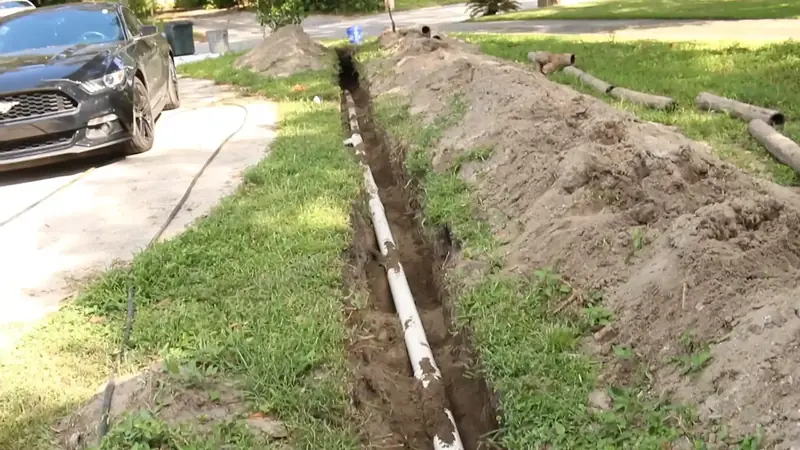 Sewer line leak detection in older Central Beaverton cast-iron lateral